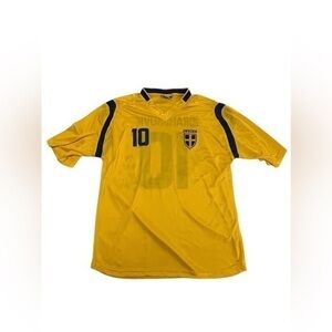 SWEDEN FOOTBALL SHIRT JERSEY SIZE XL #10 IBRAHIMOVIC